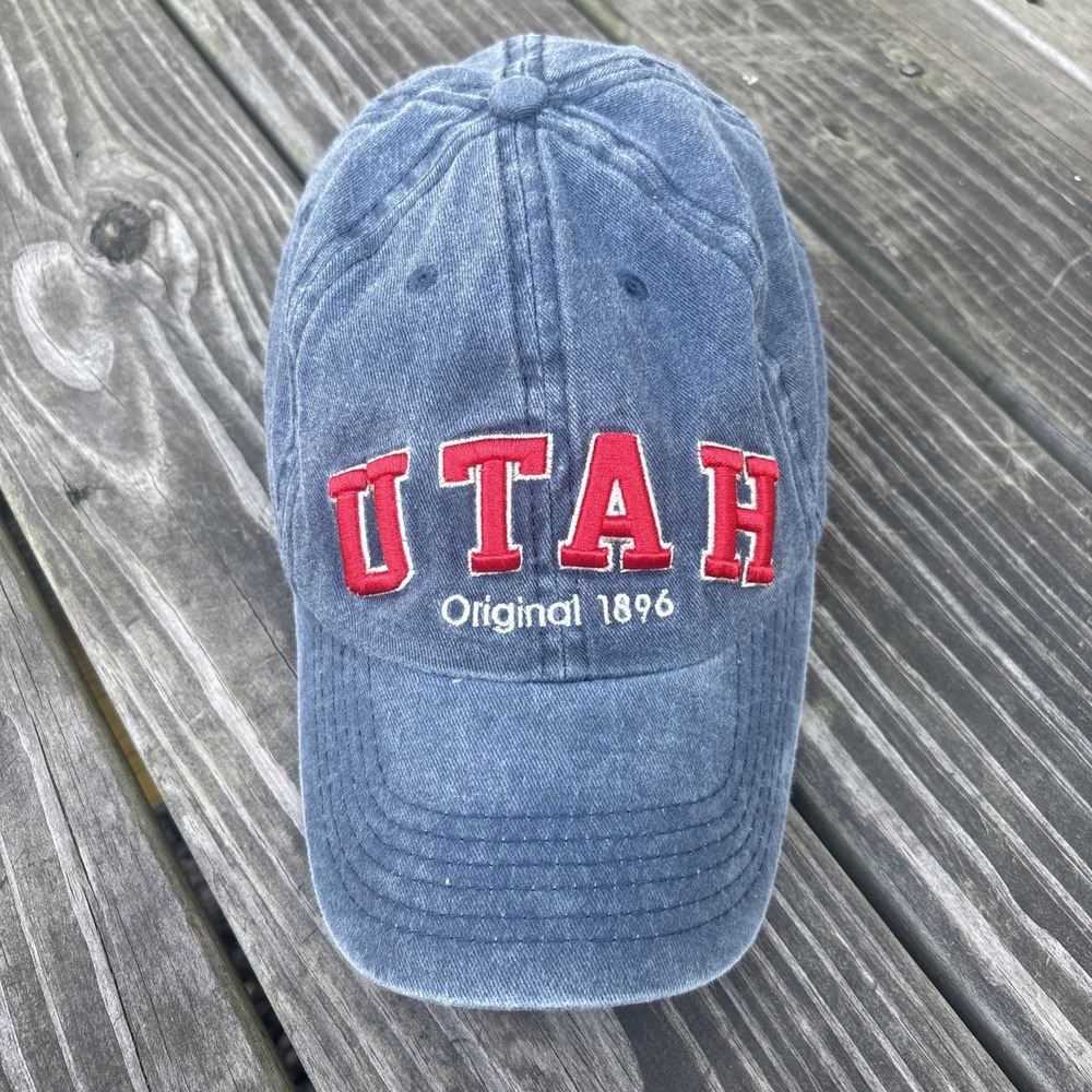 Utah Robin Ruth Hat Cap Adult Adjustable Strap Back Embroidered Logo Blue